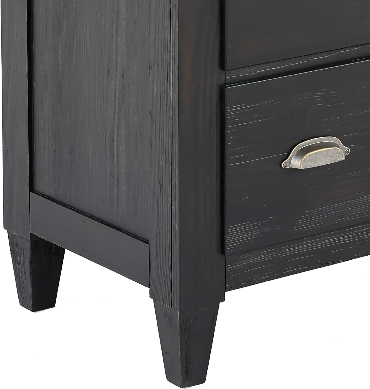 Sierra Obsidian Black Chest of Drawers