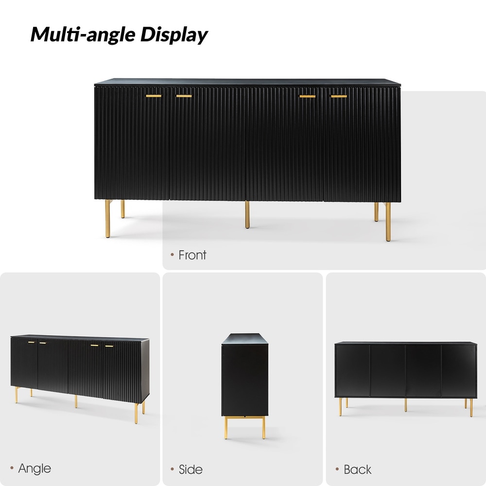 Gilb Modern Storage Sideboard with Adjustable Shelves By HULALA HOME