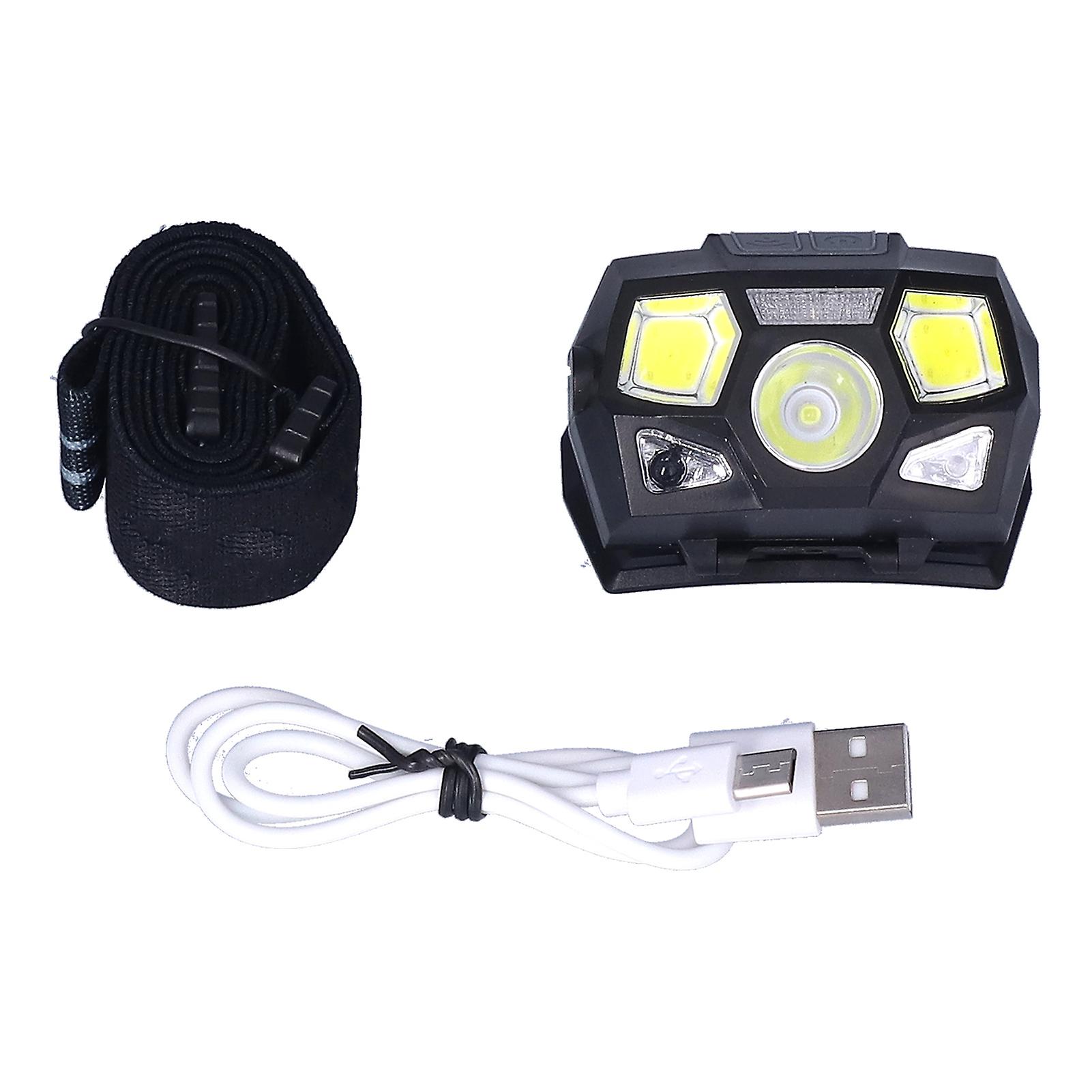 Head Lamp High Brightness Long Battery Life Sensor Switches 60 Degrees Freely Adjustable Induction Headlamp For Sports