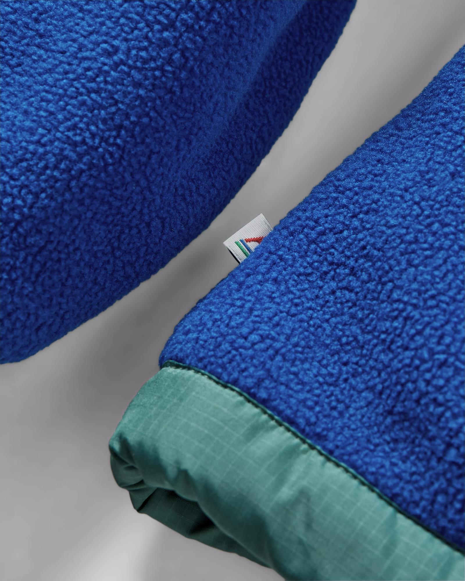 Solace Recycled Sherpa-Lined Polar Fleece - True Blue