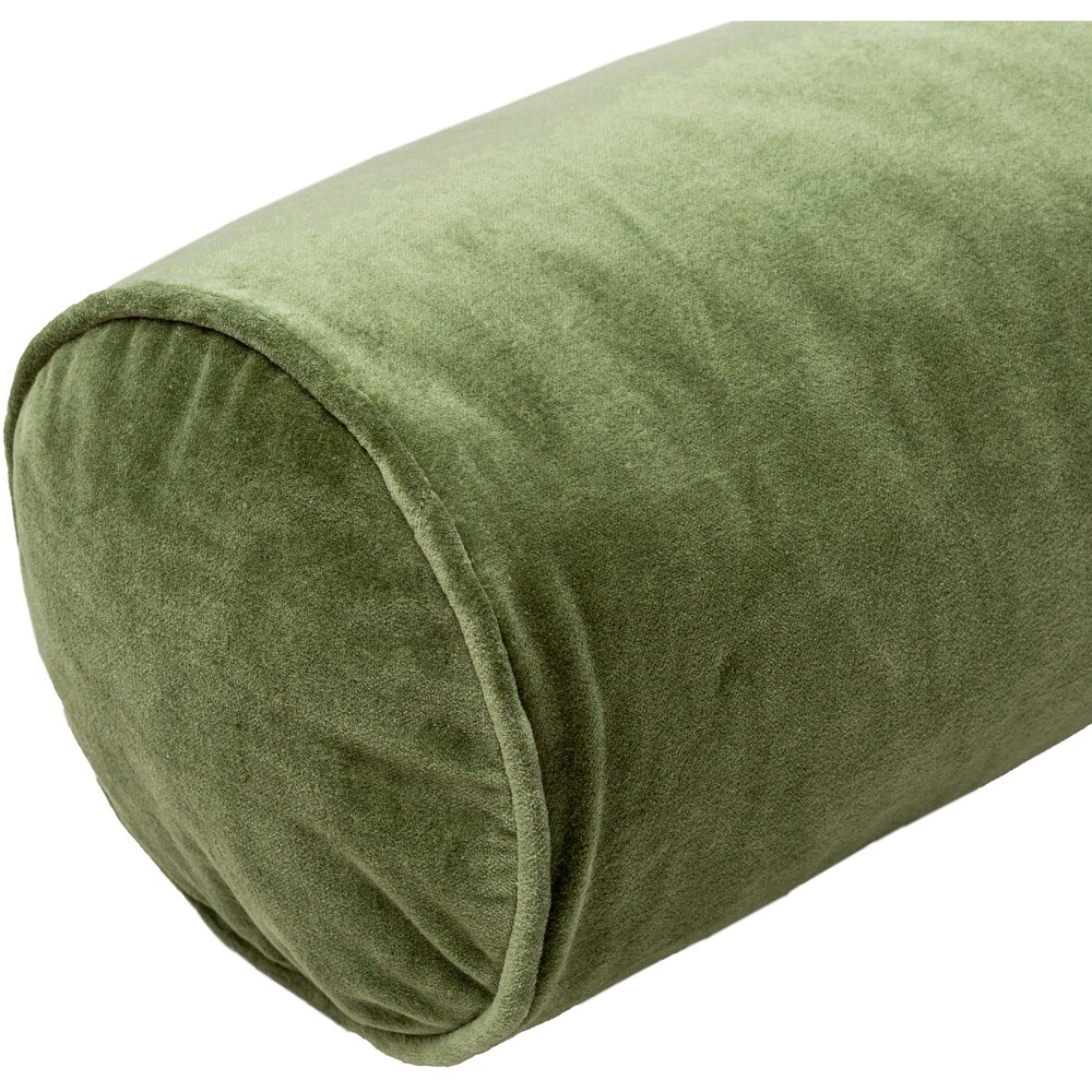 Annette Cotton Velvet Bolster Pillow