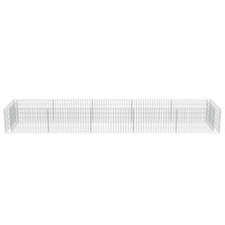 Zeus  Ruta 177.2 in. L x 35.4 in. W x 19.7 in. H Gabion Stone Basket Galvanized Steel Garden Fence wq-591