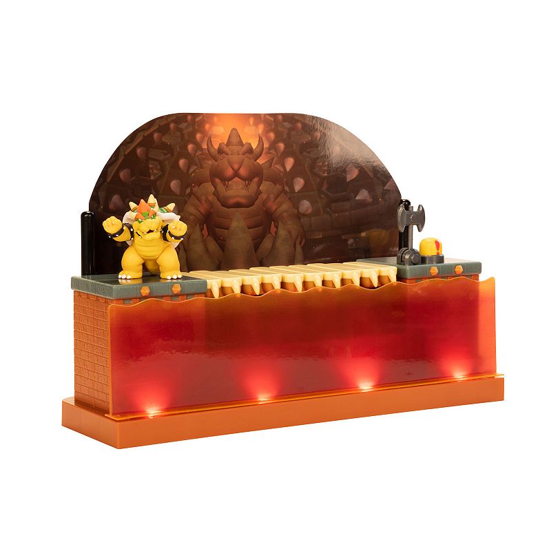  Super Mario Deluxe Bowser Battle Playset