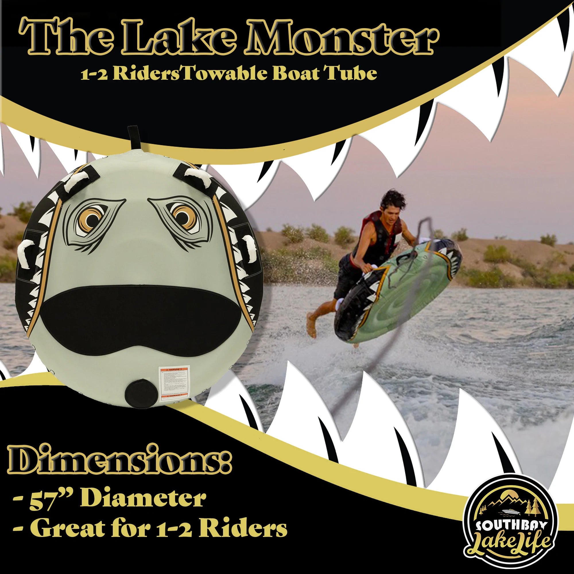 The Lake Monster - Towable Boat Tube