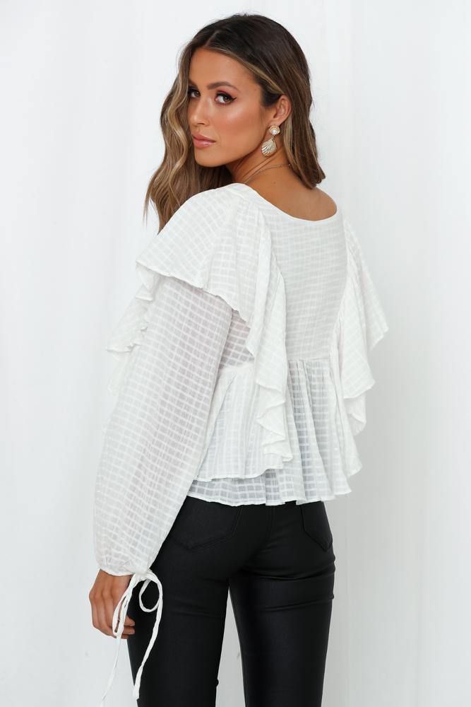 Not A Swan Song Top White