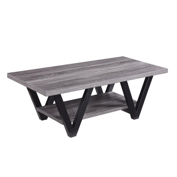 Alexia Black and Grey Angled Leg Coffee Table