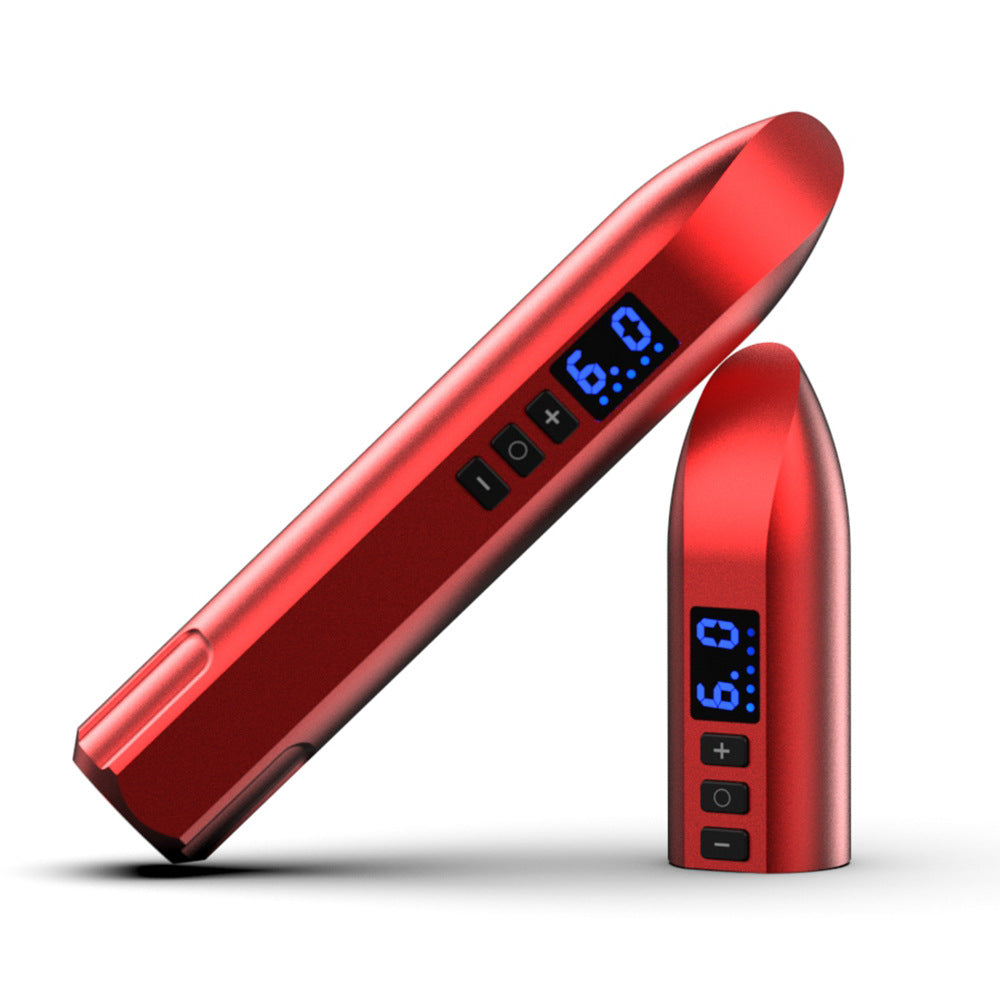 Bluerockt Wireless Rotary Tattoo Pen Machine Lipstick Red