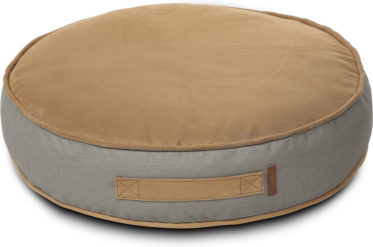 Bark and Slumber Round Lounger Pillow Dog Bed w/ Removable Cover