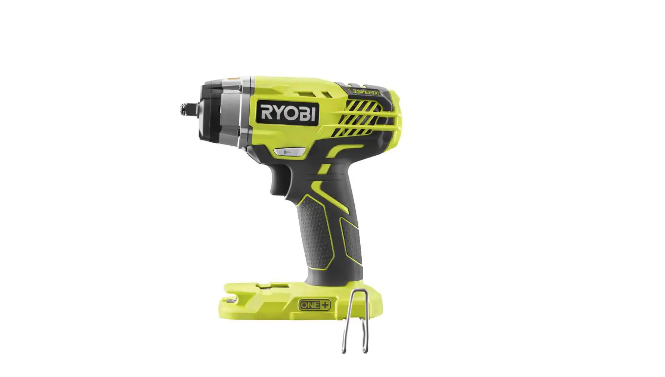 RYOBI P263K ONE+ 18V Cordless 3/8 in. Impact Wrench Kit with 1.5 Ah Battery and Charger