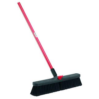 Libman 18 in. Smooth Surface Push Broom with Steel Handle 800