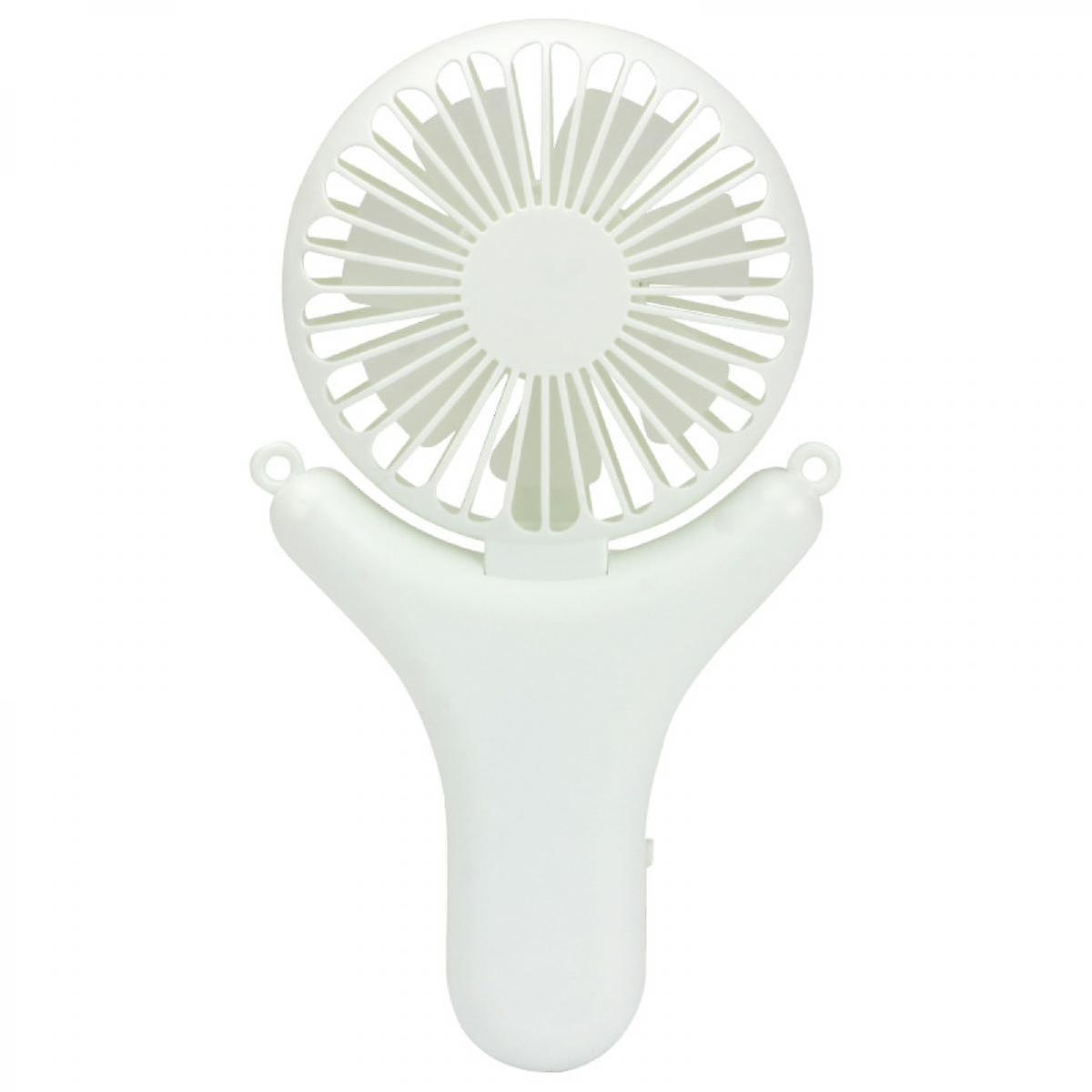 Neck Fan Portable Usb Charging Handheld Fan Desktop Mini Fan Summer Cool Appliances White