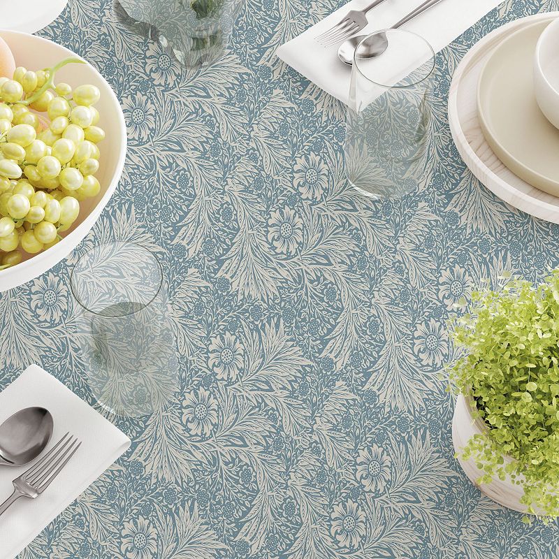 Rectangular Tablecloth， 100% Cotton， 52x104， Floral 73