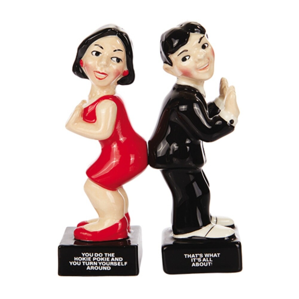 Do the Hokie Pokie Dance Salt and Pepper Shaker Set   Multi