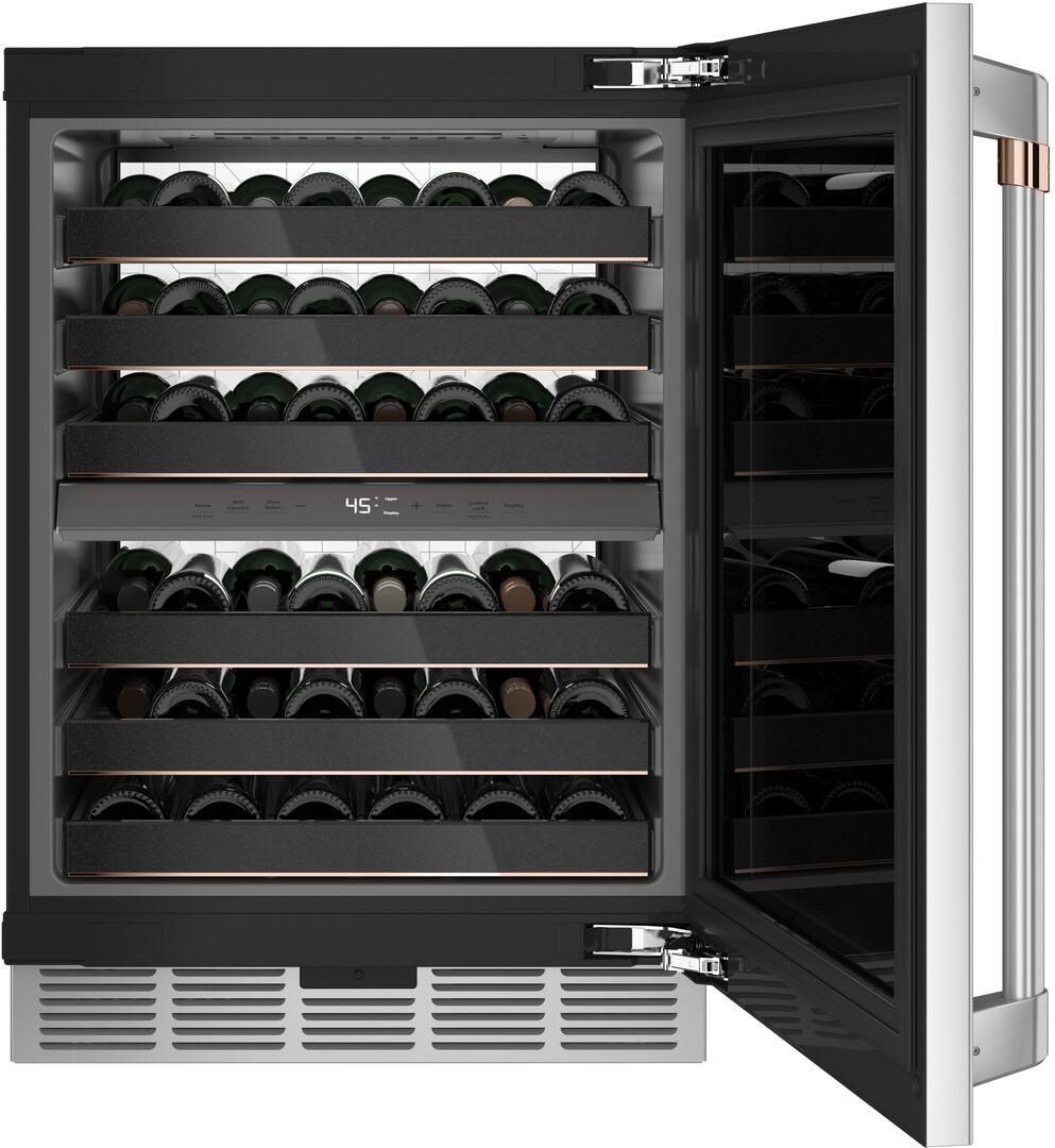 Cafe CCP06DP2PS1 Customizable Professional Collection Series 24 Inch Stainless Steel Wine Cooler