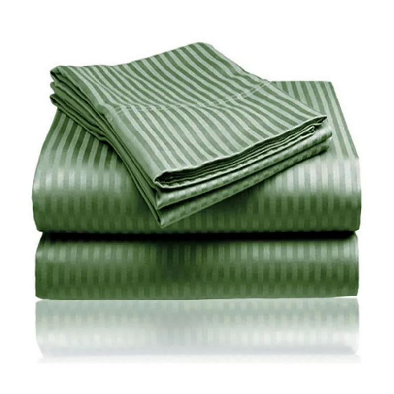 Embossed 1800 Series Wrinkle Resistant Ultra Soft Stripe Premium All Season Bed Sheet Set