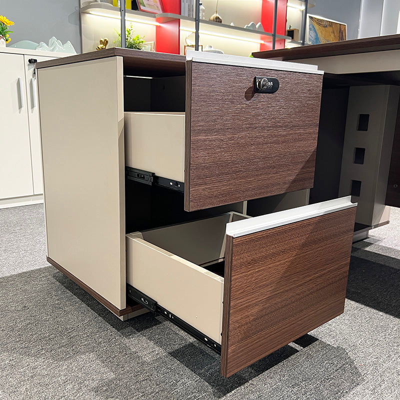 ANDERSON Executive Desk 1.6M Reversible - Australian Gold Oak