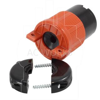 AC WORKS AC Connectors NEMA L6-20R 20 Amp 250-Volt 3-Prong Assembly Locking Female Connector ASL620R