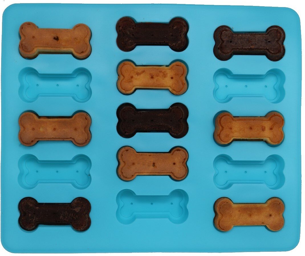 WinandCo Puppy Paws and Bones Silicone Baking Molds