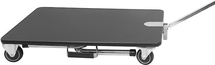 Shernbao FT-812W Folding Dog Grooming Table w/ Wheels， Black