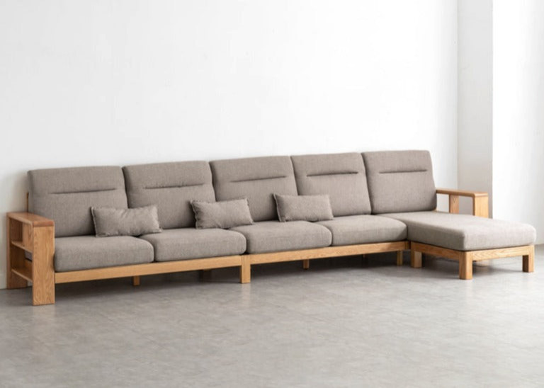 Oak Solid Wood Sectional Sofa   Transitional   Sofas   by GVAwood  Houzz