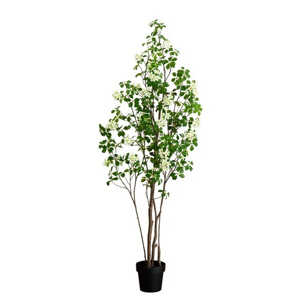 6' Artificial Dogwood Tree with Real Touch Leaves