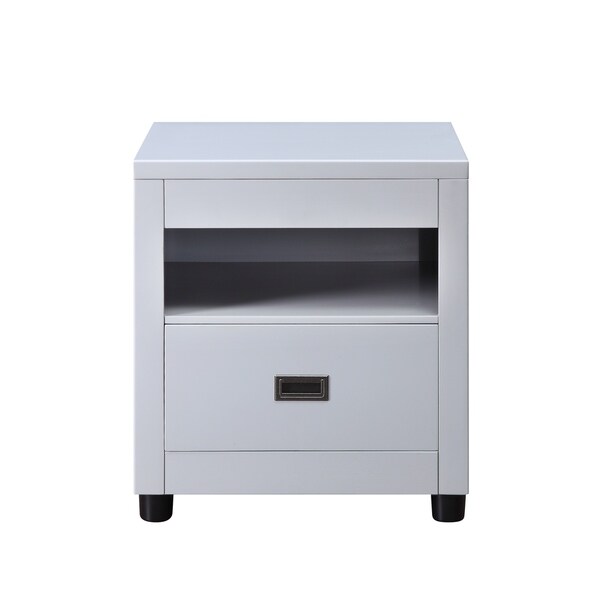 ACME Eleanor End Table in Dove Gray