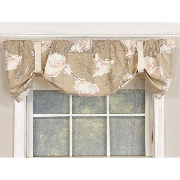 Rod Pocket Ribbon Ties Window Valance 50 quot X 16 quot By Rlf Home