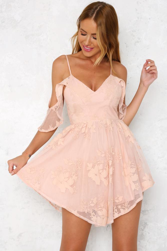 Love Bizarre Dress Blush