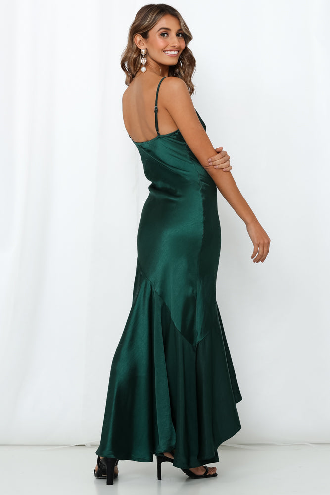 Heaven Help Me Maxi Dress Forest Green