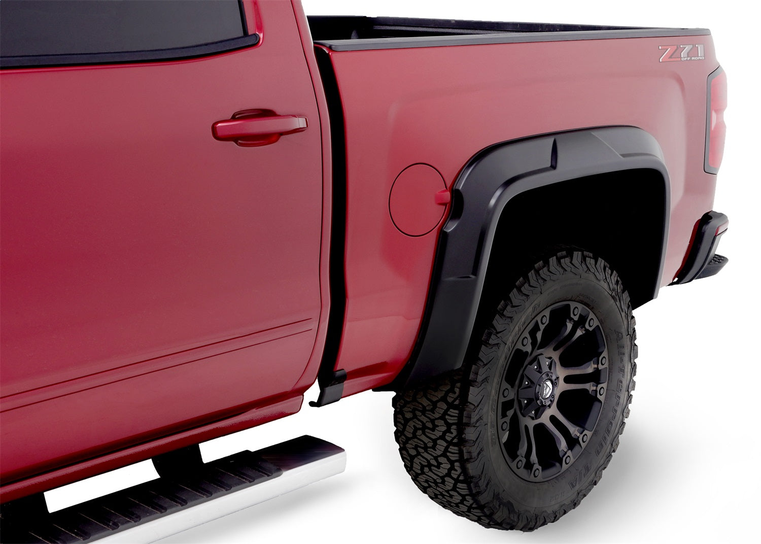 Bushwacker 40944-02 Black DRT Style Fender Flares， 4 Piece for 2014-2018 Silverado 1500 w/5.8' Bed