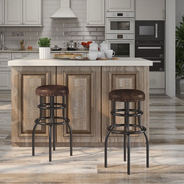 Furniture of America Vigo Rustic Bronze Counter Height Barstool