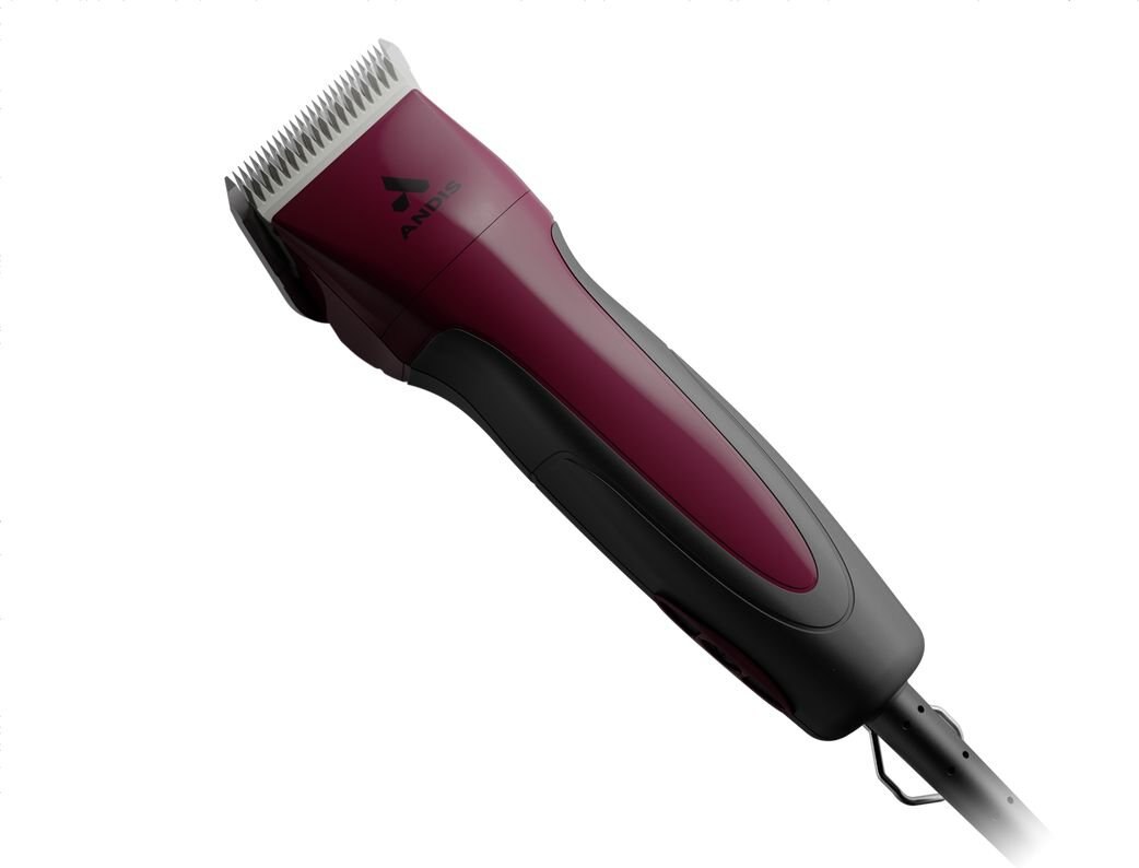 Andis ProClip Excel 5-Speed Detachable Blade Cat and Dog Hair Grooming Clipper， Burgundy