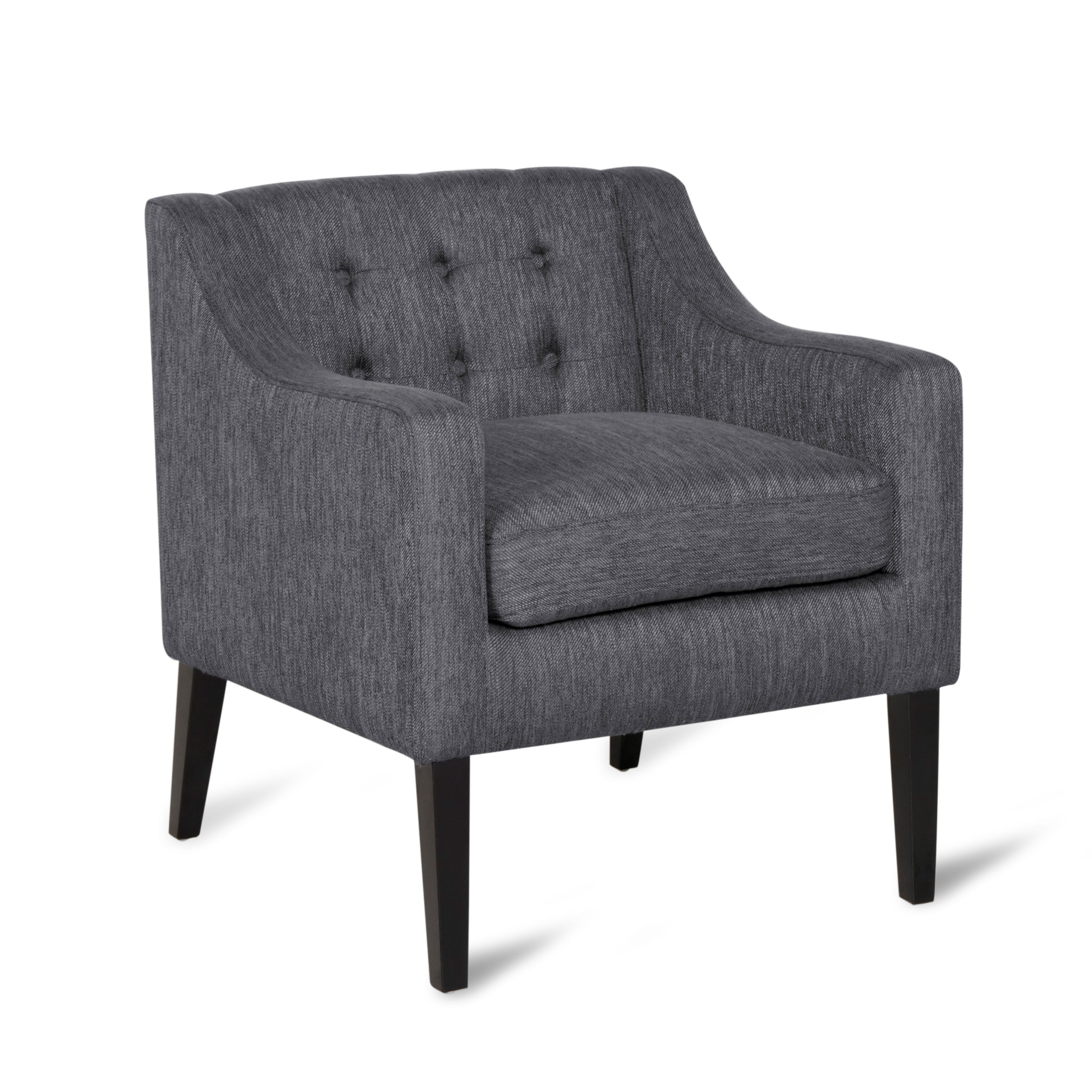 Aragon Contemporary Fabric Tufted Accent Chair