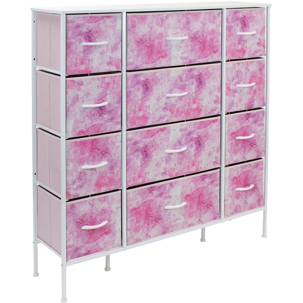 Dresser w/ 12 Drawers - Furniture Storage Chest Tower Unit for Bedroom - - 35420958