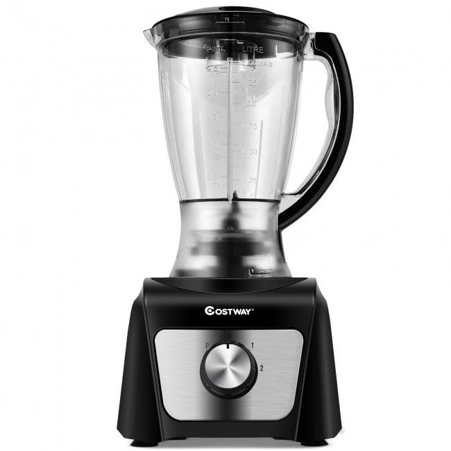 Beautops 8 Cup Food Processor 500W Variable Speed Blender Chopper with 3 Blades - as show