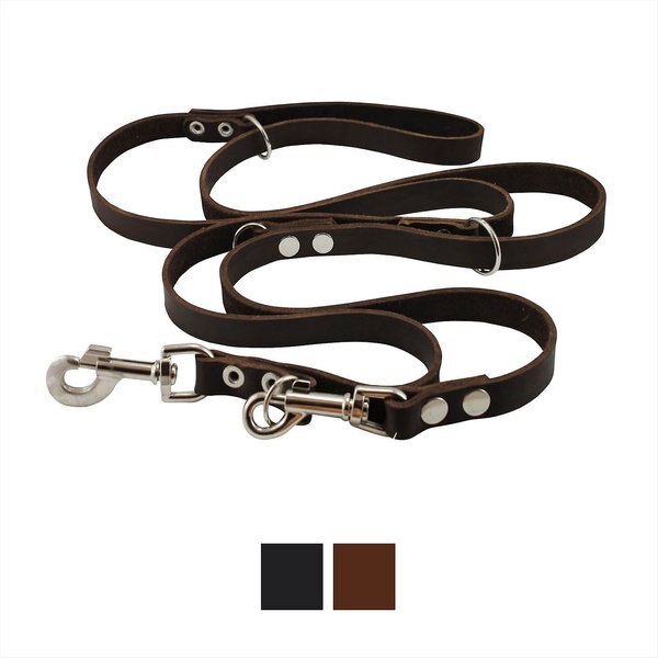 Dogs My Love 6 Way European Multifunctional Leather Dog Leash