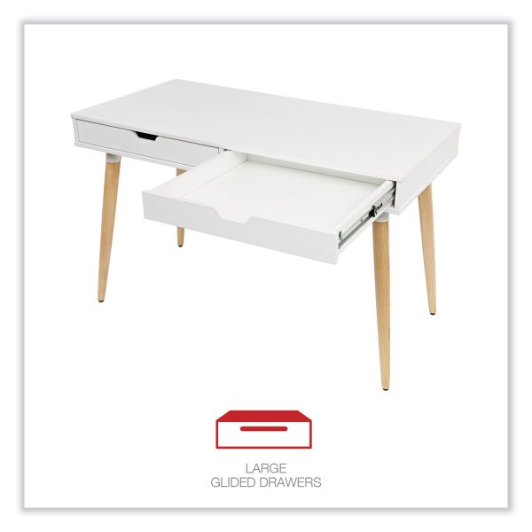 Workspace by Alera Scandinavian Writing Desk， 47.24