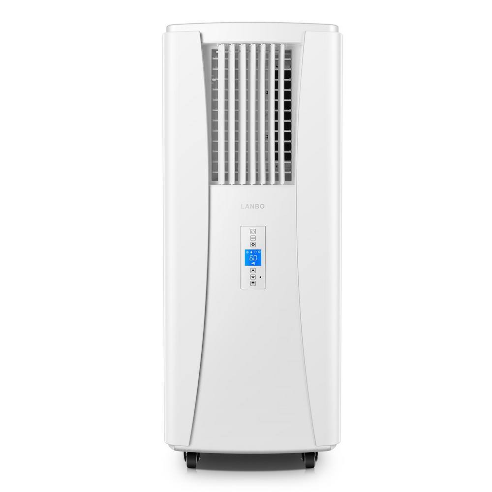 LANBO 8000 BTU Portable Air Conditioner Cools Heater with Remote Hose Free No Window Installation Required in White LAC8000W-HT