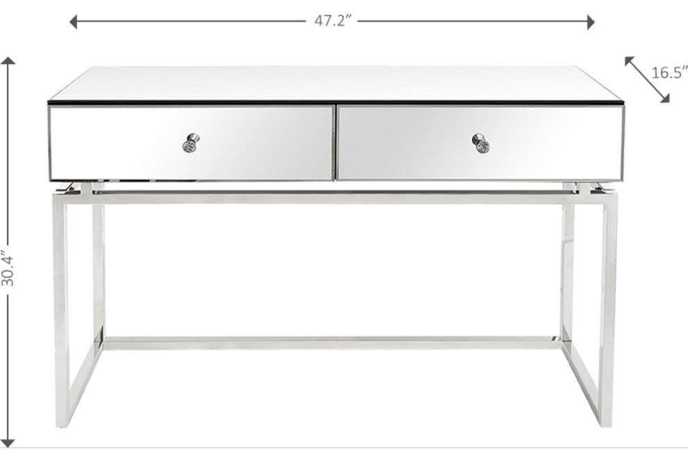 Silver Chic Console Table   Contemporary   Console Tables   by UStradeENT LLC  Houzz