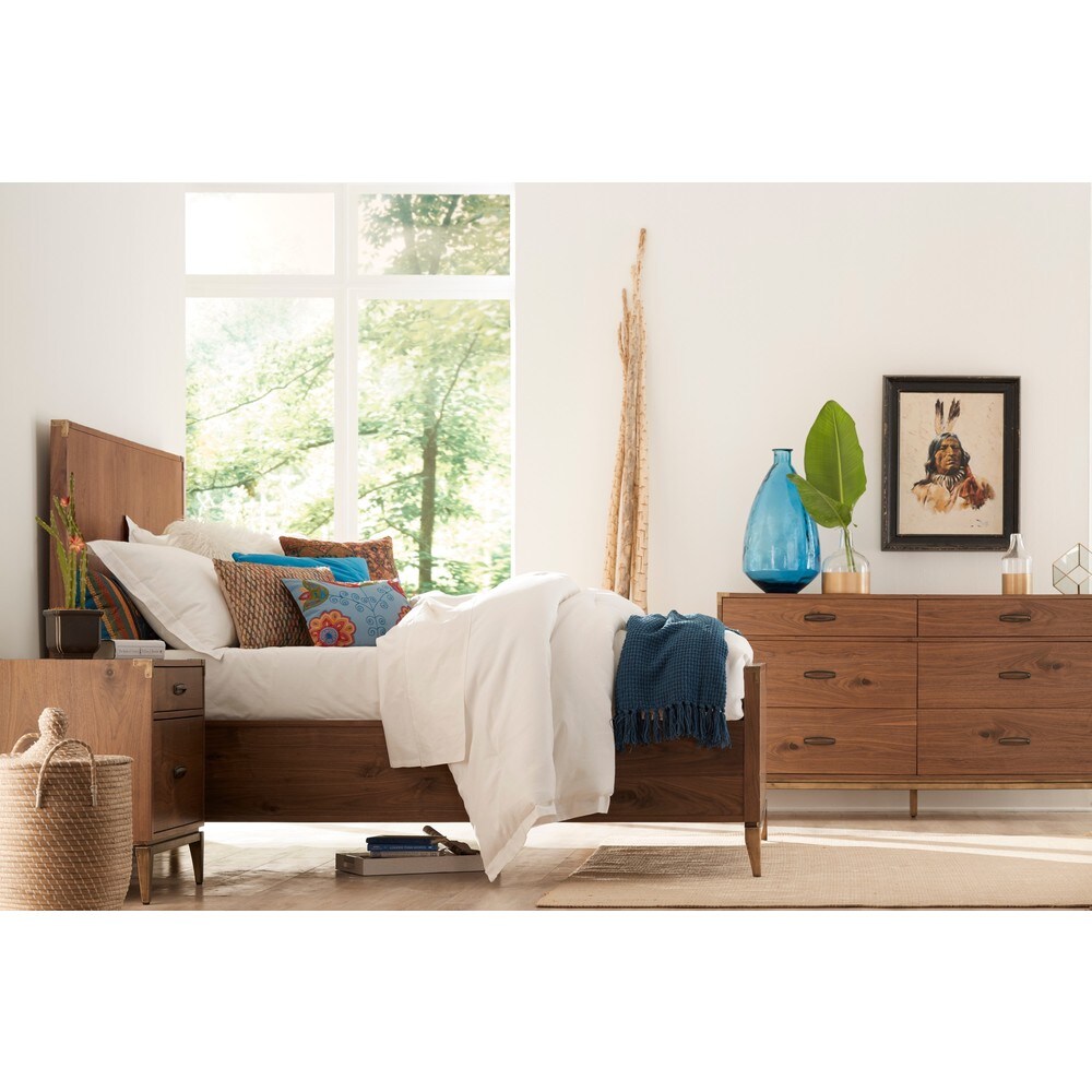 Adler Natural Walnut 6 Drawer Dresser