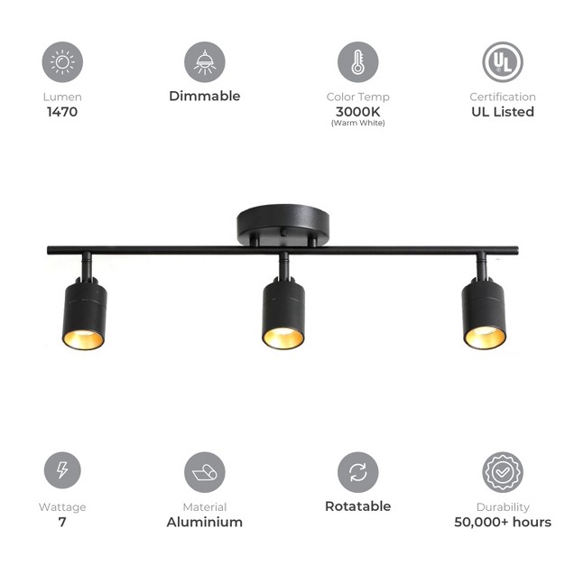 Vidalite Shura Linear Track Lights With Rotating Heads