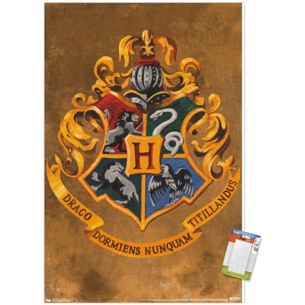 Trends International The Wizarding World Harry Potter Hogwarts Crest Unframed Wall Poster Prints