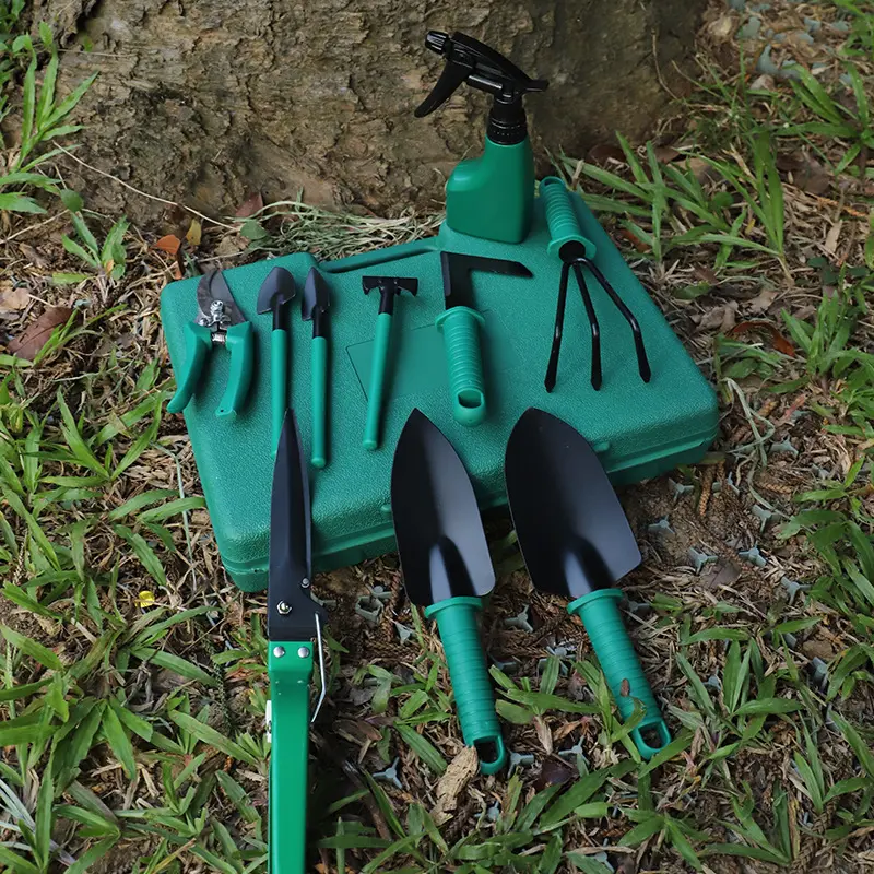 Gardening Tools 10 Pcs Garden Tool Kit with Carrying Case Gardening Gifts for Women  Men  Kid Gardener Garden Tool Set