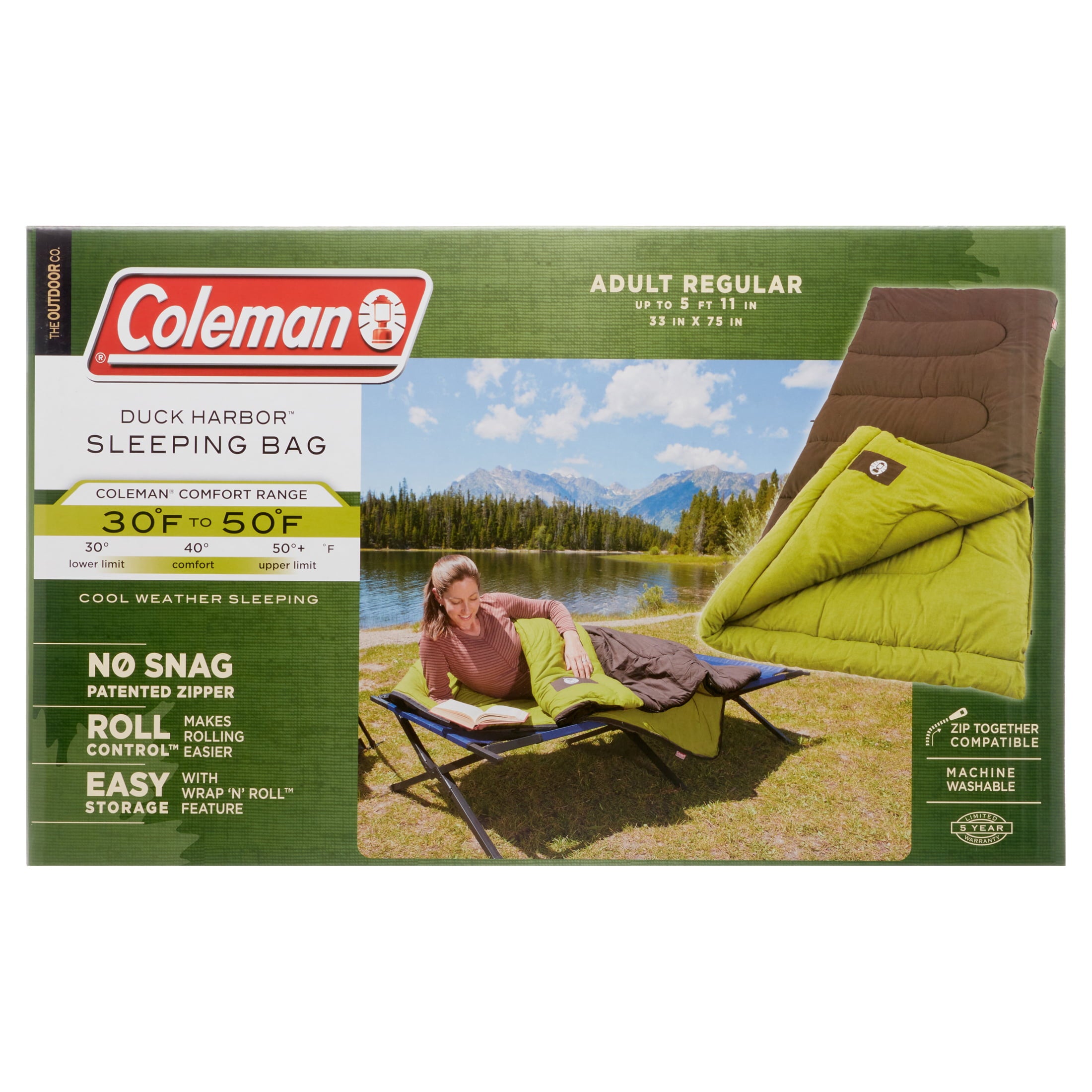 Coleman Duck Harbor 40°F Cool-Weather Sleeping Bag