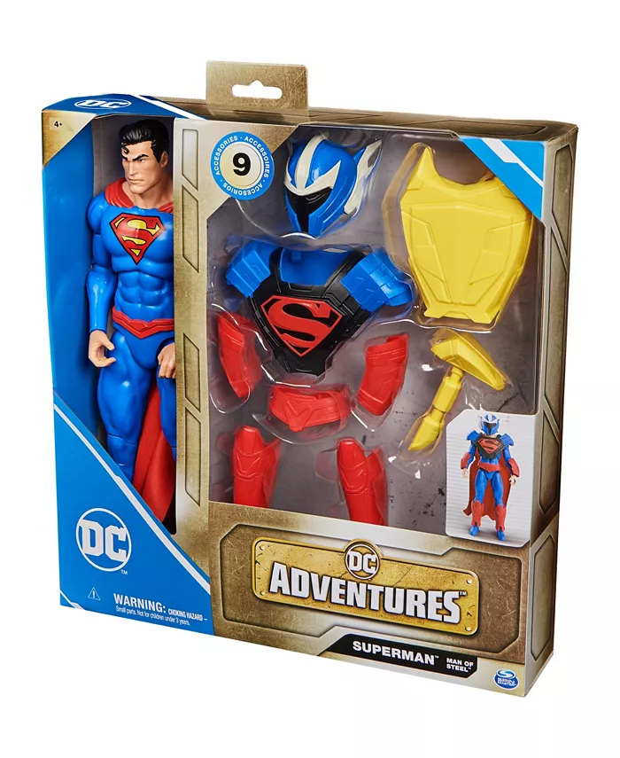 DC Comics Superman Man of Steel Action Figure  DC Adventures  12  9 Accessories  Collectible Superhero