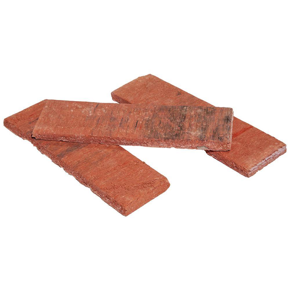 Z-BRICK 8 in. x 2.25 in. x 0.44 in. Concrete Americana Classic Red Thin Brick Veneer ZC015205