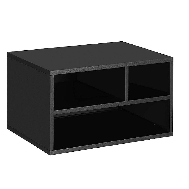 Steel Printer Stand， Printer Rack w/Storage Shelves， Multifunctional For Office Studio， Matte Black