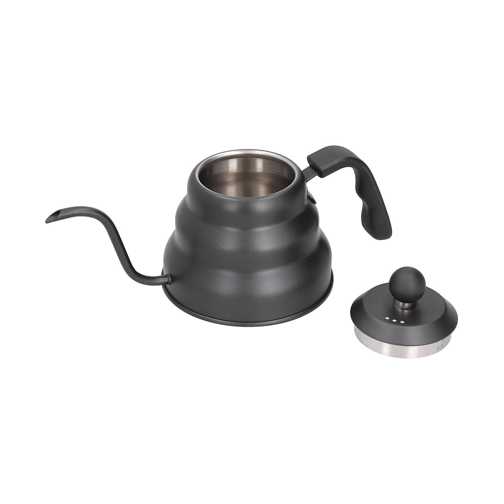 Ptfe Stainless Steel Tea Pot Coffee Kettle Gooseneck Spout Pour Over Coffee Maker Drip Kettle Black1l