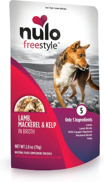 Nulo FreeStyle Lamb， Mackerel， and Kelp in Broth Dog Food Topper