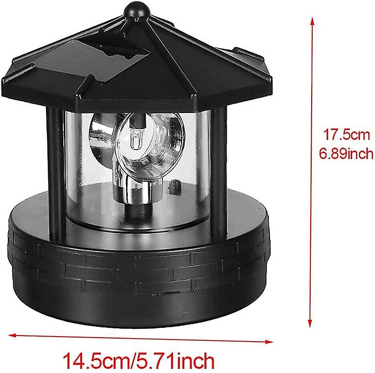 360 Degree Rotating Solar Led Lighthouse， Led Solar Light， Waterproof